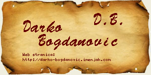 Darko Bogdanović vizit kartica